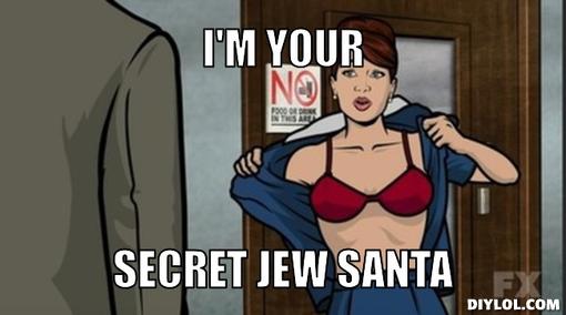 cheryl-archer-meme-generator-i-m-your-secret-jew-santa-7ff430